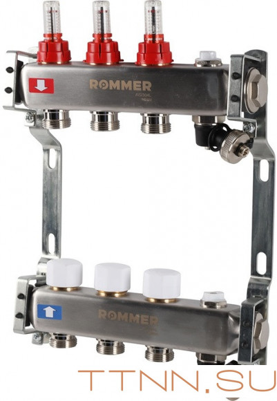 Для отопления Rommer 1"/3/4"x3 с расходомерами (RMS-1201-000003) Для отопления Rommer 1"/3/4"x3 с расходомерами (RMS-1201-000003)