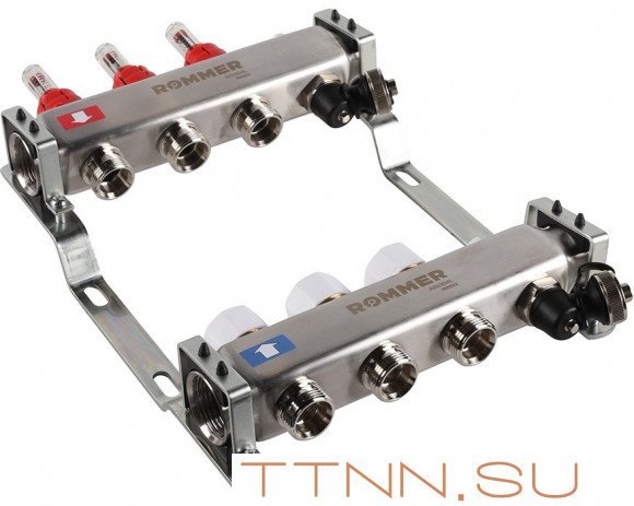 Для отопления Rommer 1"/3/4"x3 с расходомерами (RMS-1201-000003) Для отопления Rommer 1"/3/4"x3 с расходомерами (RMS-1201-000003)