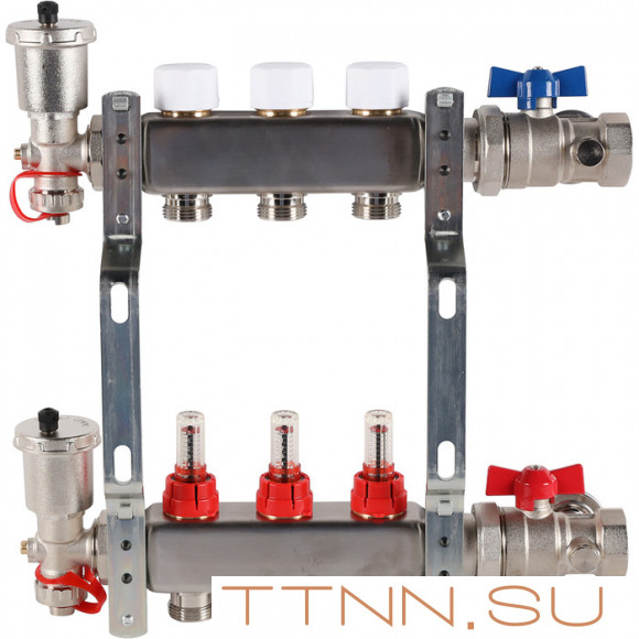 Для отопления Rommer 1"/3/4"x3 с расходомерами (RMS-1210-000003) Для отопления Rommer 1"/3/4"x3 с расходомерами (RMS-1210-000003)