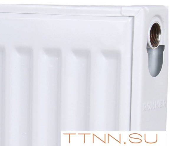 Стальной панельный радиатор Тип 22 Rommer Ventil 22/600/1400 нижнее правое подключение Стальной панельный радиатор Тип 22 Rommer Ventil 22/600/1400 нижнее правое подключение