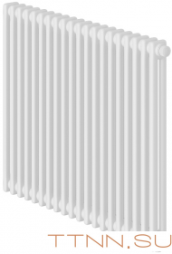 Стальной трубчатый радиатор 2-колончатый Royal Thermo Insignia VC2050 - 20 секц. RAL9016, нижнее 1/2