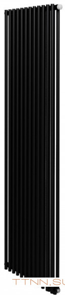 Стальной трубчатый радиатор 2-колончатый Royal Thermo Shift R22 VC2180 - 12 секц. RAL9005m, нижнее 1/2