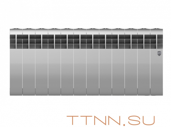 Биметаллический радиатор Royal Thermo Biliner 350 Silver Satin 12 секц.