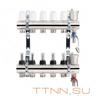 Коллекторная группа TIM 11 выходов KC011 без кранов латунь Коллекторная группа TIM 11 выходов KC011 без кранов латунь