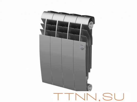 Биметаллический радиатор Royal Thermo Biliner 350 Silver Satin 4 секц.