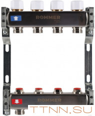 Для отопления Rommer 1"/3/4"x4 с запорными клапанами (RMS-3200-000004) Для отопления Rommer 1"/3/4"x4 с запорными клапанами (RMS-3200-000004)