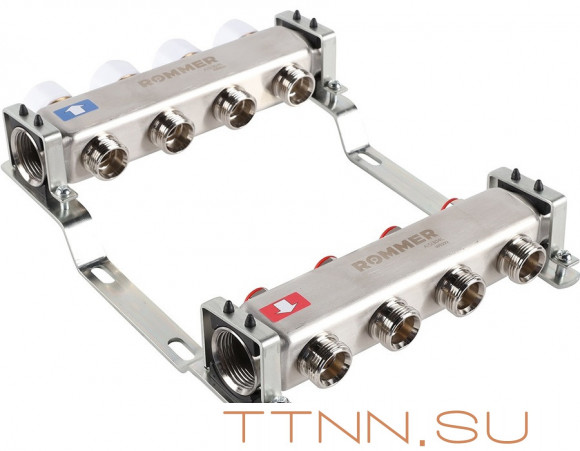 Для отопления Rommer 1"/3/4"x4 с запорными клапанами (RMS-3200-000004) Для отопления Rommer 1"/3/4"x4 с запорными клапанами (RMS-3200-000004)