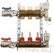 Коллектор регулируемый для теплого пола с расходомерами STOUT SMB 0473 000003 Коллектор регулируемый для теплого пола с расходомерами STOUT SMB 0473 000003