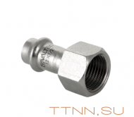 Пресс-фитинг из нержавеющей стали с внутренней резьбой Valtec 22х1/2" VTi.902.I.002204 Пресс-фитинг из нержавеющей стали с внутренней резьбой Valtec 22х1/2" VTi.902.I.002204