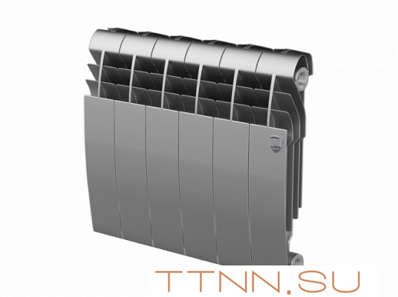 Биметаллический радиатор Royal Thermo Biliner 350 Silver Satin 6 секц.