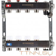 Для отопления Rommer 1"/3/4"x4 с запорными клапанами (RMS-3201-000004) Для отопления Rommer 1"/3/4"x4 с запорными клапанами (RMS-3201-000004)
