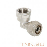 Фитинг обжимной угольник 90° VALTEC VTm.352.N.002005 20x3/4 с переходом на внутреннюю резьбу Фитинг обжимной угольник 90° VALTEC VTm.352.N.002005 20x3/4 с переходом на внутреннюю резьбу