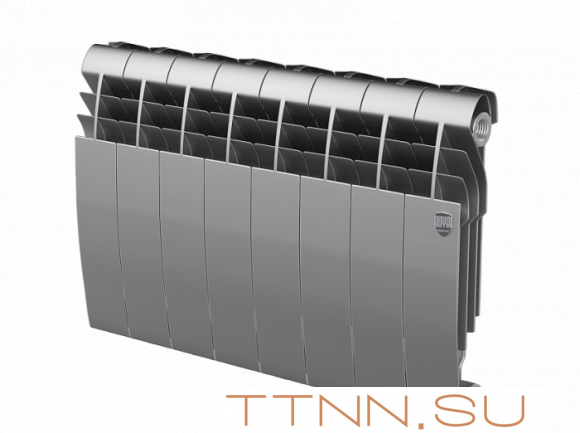 Биметаллический радиатор Royal Thermo Biliner 350 Silver Satin 8 секц.