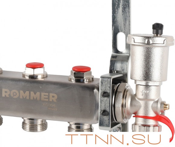 Для отопления Rommer 1"/3/4"x4 с запорными клапанами (RMS-3210-000004) Для отопления Rommer 1"/3/4"x4 с запорными клапанами (RMS-3210-000004)