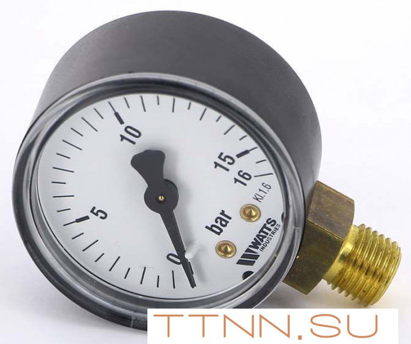 Манометр радиальный Watts F+R200 (MDR) 80/ 16x1/2"