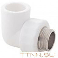 Угольник РосТурПласт PN25 комбинированный, наруж. резьба 32х1/2" арт.10804 Угольник РосТурПласт PN25 комбинированный, наруж. резьба 32х1/2" арт.10804