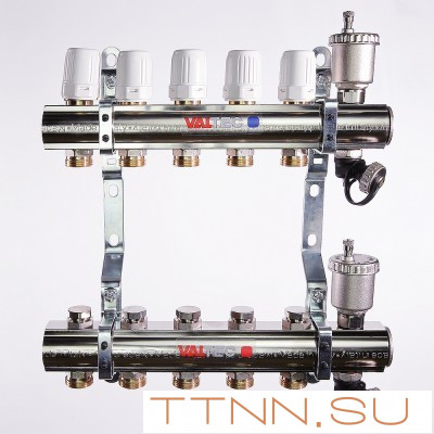 Для отопления VALTEC 1"х7 вых. Евроконус 3/4"