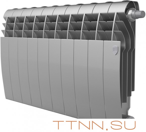 Биметаллический радиатор Royal Thermo BiLiner 350 Silver Satin VR80 - 10 секц.