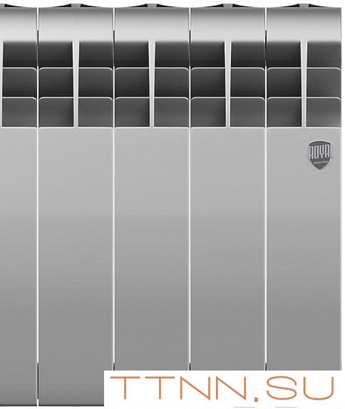 Биметаллический радиатор Royal Thermo BiLiner 350 Silver Satin VR80 - 10 секц.