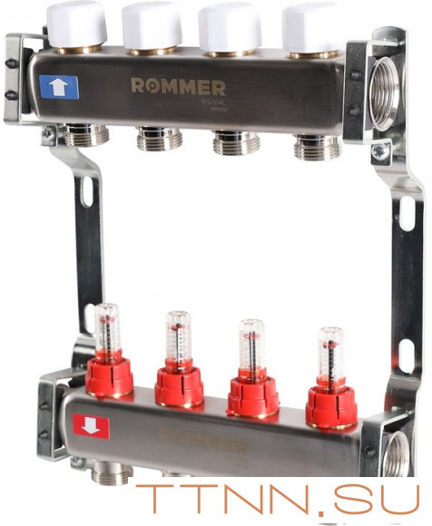 Для отопления Rommer 1"/3/4"x4 с расходомерами (RMS-1200-000004) Для отопления Rommer 1"/3/4"x4 с расходомерами (RMS-1200-000004)