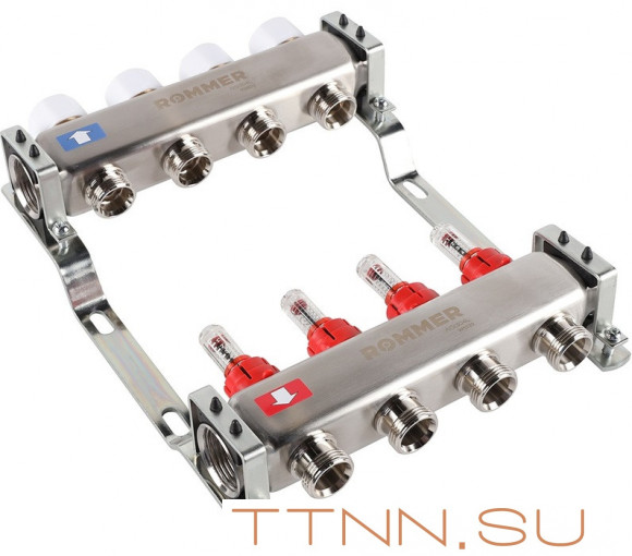 Для отопления Rommer 1"/3/4"x4 с расходомерами (RMS-1200-000004) Для отопления Rommer 1"/3/4"x4 с расходомерами (RMS-1200-000004)