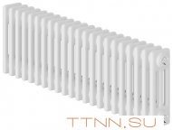 Стальной трубчатый радиатор 3-колончатый Royal Thermo Insignia C3030 - 22 секц. RAL9016, боковое 1/2
