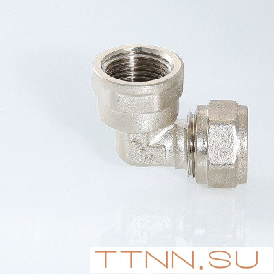 Фитинг обжимной угольник 90° VALTEC VTm.352.N.002606 26x1 с переходом на внутреннюю резьбу Фитинг обжимной угольник 90° VALTEC VTm.352.N.002606 26x1 с переходом на внутреннюю резьбу