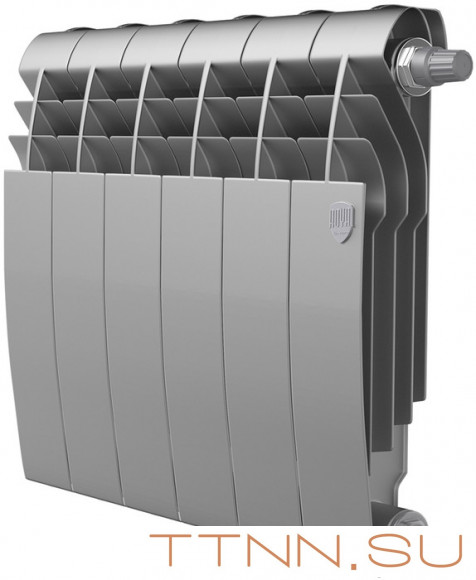 Биметаллический радиатор Royal Thermo BiLiner 350 Silver Satin VR80 - 6 секц.