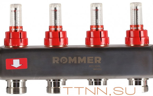 Для отопления Rommer 1"/3/4"x4 с расходомерами (RMS-1210-000004) Для отопления Rommer 1"/3/4"x4 с расходомерами (RMS-1210-000004)
