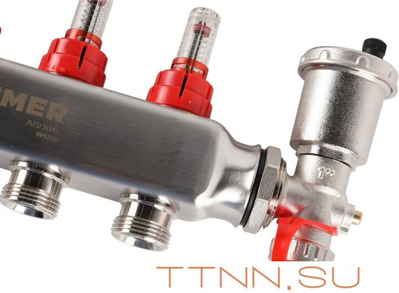 Для отопления Rommer 1"/3/4"x4 с расходомерами (RMS-1210-000004) Для отопления Rommer 1"/3/4"x4 с расходомерами (RMS-1210-000004)