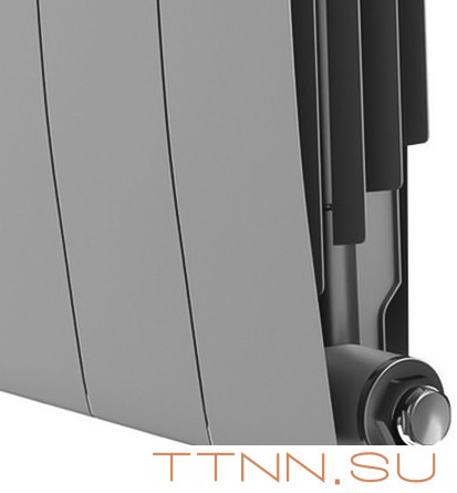 Биметаллический радиатор Royal Thermo BiLiner 350 Silver Satin VR80 - 8 секц.