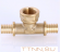 Тройник аксиальный Valtec 25х3/4 VTm.432.BG.250525 с переходом на внутреннюю резьбу