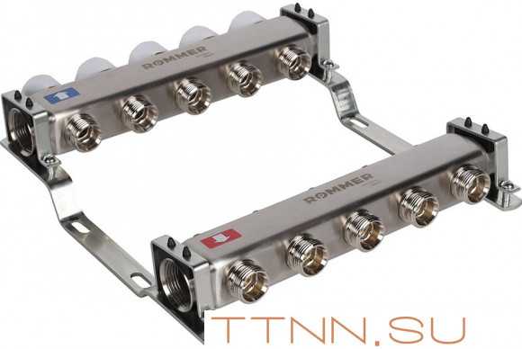 Для отопления Rommer 1"/3/4"x5 с запорными клапанами (RMS-3200-000005) Для отопления Rommer 1"/3/4"x5 с запорными клапанами (RMS-3200-000005)