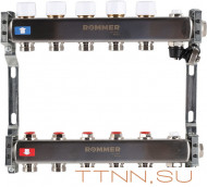 Для отопления Rommer 1"/3/4"x5 с запорными клапанами (RMS-3201-000005) Для отопления Rommer 1"/3/4"x5 с запорными клапанами (RMS-3201-000005)