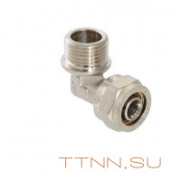 Фитинг обжимной угольник 90° VALTEC VTm.353.N.002005 20x3/4 с переходом на наружную резьбу Фитинг обжимной угольник 90° VALTEC VTm.353.N.002005 20x3/4 с переходом на наружную резьбу