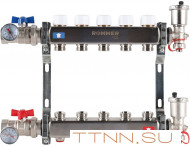 Для отопления Rommer 1"/3/4"x5 с запорными клапанами (RMS-3210-000005) Для отопления Rommer 1"/3/4"x5 с запорными клапанами (RMS-3210-000005)
