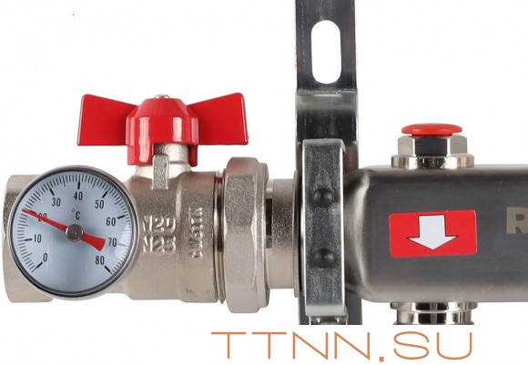 Для отопления Rommer 1"/3/4"x5 с запорными клапанами (RMS-3210-000005) Для отопления Rommer 1"/3/4"x5 с запорными клапанами (RMS-3210-000005)