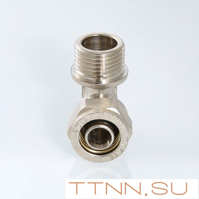 Фитинг обжимной угольник 90° VALTEC VTm.353.N.002605 26x3/4 с переходом на наружную резьбу Фитинг обжимной угольник 90° VALTEC VTm.353.N.002605 26x3/4 с переходом на наружную резьбу