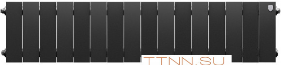 Биметаллический радиатор Royal Thermo PianoForte 200 /Noir Sable - 16 секц.