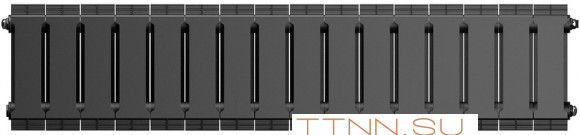 Биметаллический радиатор Royal Thermo PianoForte 200 /Noir Sable - 16 секц.