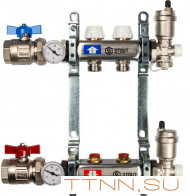 Коллектор с запорными клапанами STOUT SMS 0912 000002