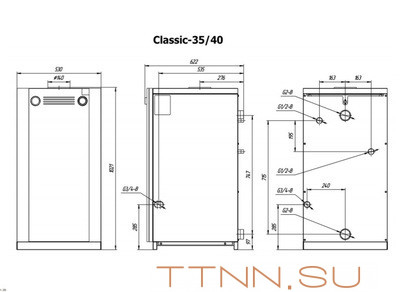 Напольный газовый котел Лемакс Classic-35