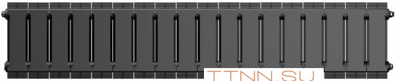 Биметаллический радиатор Royal Thermo PianoForte 200 /Noir Sable - 18 секц.