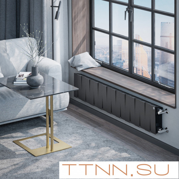 Биметаллический радиатор Royal Thermo PianoForte 200 /Noir Sable - 18 секц.