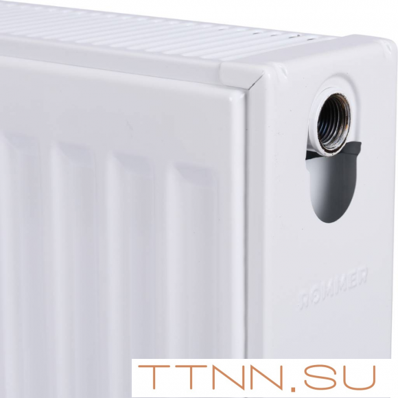Стальной панельный радиатор Тип 22 Rommer Compact 22/400/900 боковое подключение