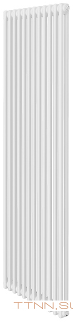 Стальной трубчатый радиатор 2-колончатый Royal Thermo Insignia VC2180 - 12 секц. RAL9016, нижнее 1/2