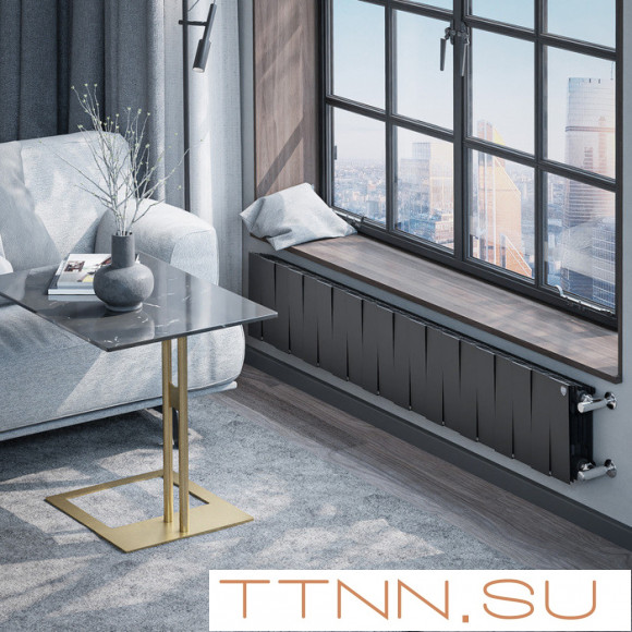 Биметаллический радиатор Royal Thermo PianoForte 200 /Noir Sable - 20 секц.