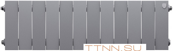 Биметаллический радиатор Royal Thermo PianoForte 200 /Silver Satin - 12 секц.