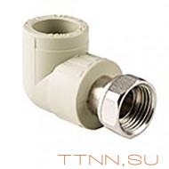 Угольник РосТурПласт с накидной гайкой на метал. штуцере 25х1" арт.15832 Угольник РосТурПласт с накидной гайкой на метал. штуцере 25х1" арт.15832