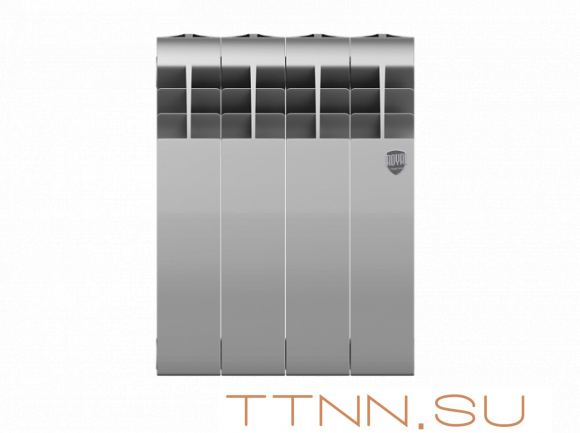 Биметаллический радиатор Royal Thermo Biliner 350 VD 4 секц. Silver Satin